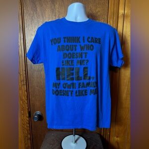 Gildan Bold Blue Statement Tee - Size‎ L